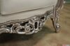 Base de fauteuil baroque en feuille d'argent