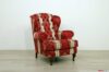 Fauteuil en tissu rayé Bergere