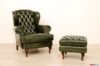 Fauteuil classique avec dossier capitonné