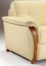 Accoudoir en bois et cuir