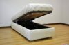 Lit coffre simple robuste avec pieds en acier