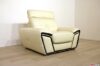 Fauteuil moderne en cuir avec appui-tête relaxant