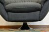 Fauteuil moderne pivotant chromé