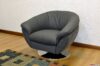 Fauteuil pivotant moderne noir