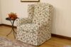 Fauteuil Bergère en tissu gobelin floral