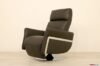Fauteuil pivotant moderne en acier chromé