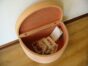 Conteneur pouf en forme de coin