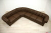 Canapé d'angle en cuir Chesterfield