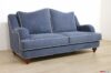 Canapé classique bleu clair avec revêtement en tissu amovible