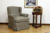 Fauteuil bergère tissu damassé