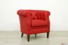 Fauteuil en cuir rouge pour la chambre à coucher