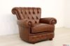 Fauteuil sur mesure avec base boutonnée