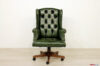 Fauteuil de bureau classique avec dossier capitonné