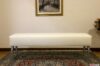 Pouf shabby chic avec pieds hauts