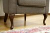 Fauteuil à pieds Chippendale avec housse amovible