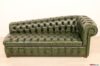 Chesterfield méridienne avec assise capitonnée