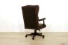 Fauteuil de direction en cuir avec dossier et clous