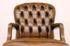 Dossier capitonné de la chaise de bureau