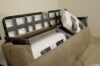 Conteneur pour coussins de canapé convertible