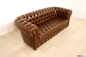 Canapé Chesterfield avec Assise Capitonnée