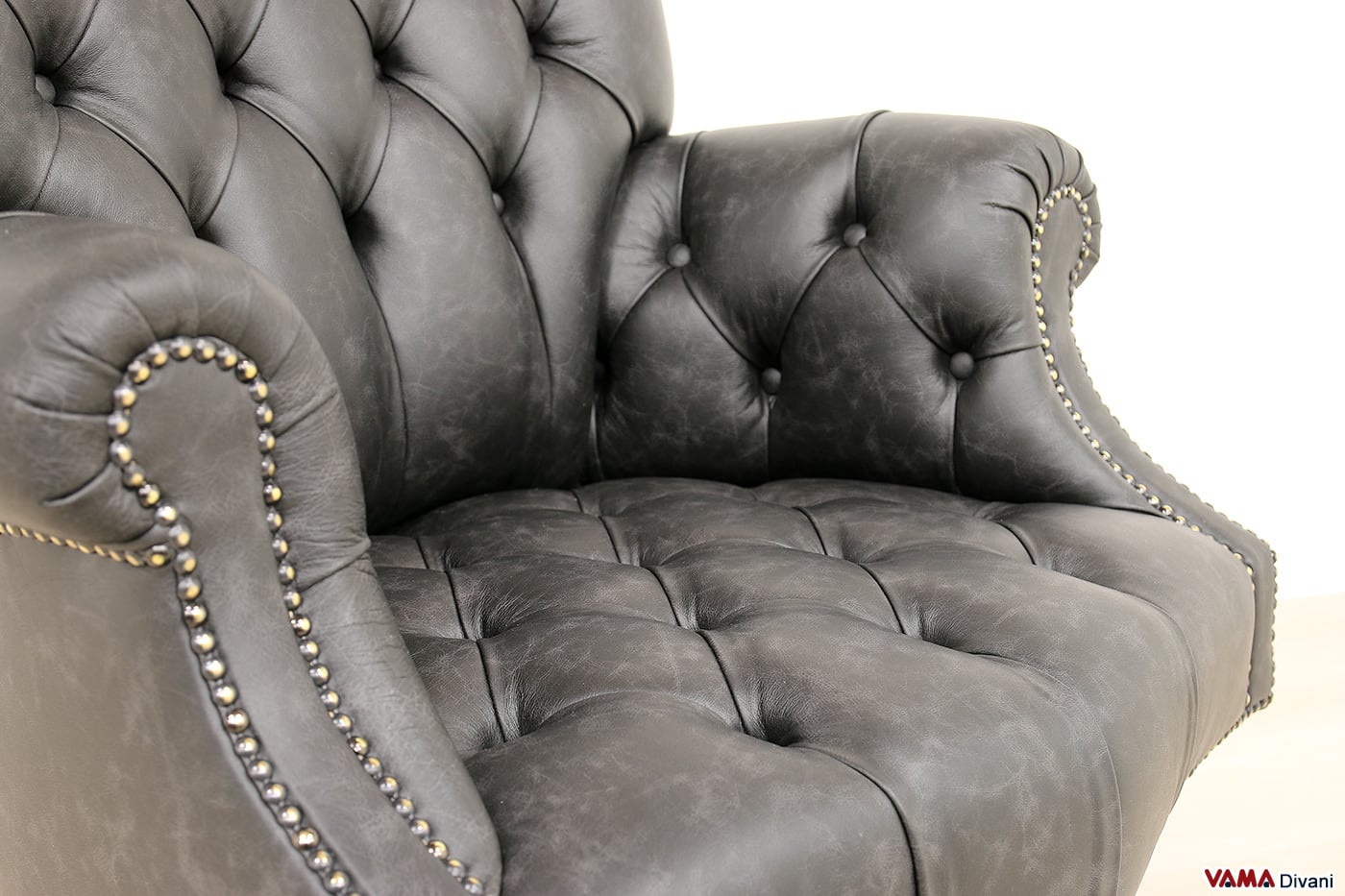 Fauteuil de bureau classique Business capitonné
