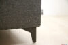 Pied de canapé moderne en acier noir anthracite mat
