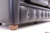 Canapé chesterfield 3 places noir