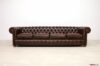 Canapé Chesterfield 4 places marron