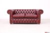 Chester Club Canapé 2 places en cuir vintage rouge