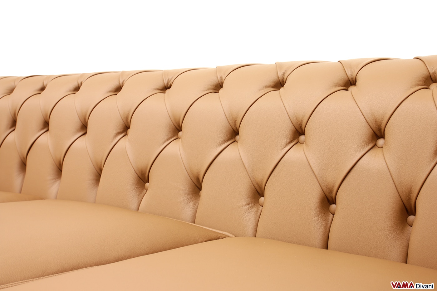 Dossier capitonné du canapé Chesterfield 3 places